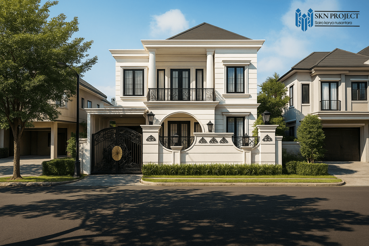 rumah klasik 2 lantai